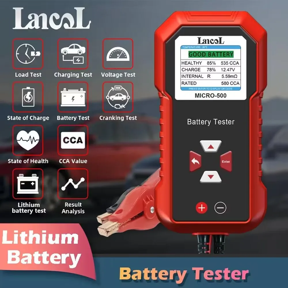 Battery Load Tester - Lancol Micro 500 12 В тестер