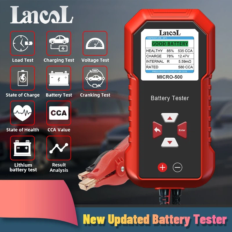 Lancol Micro 500 12 В 24 В тес – обзор и цена Battery Load Tester