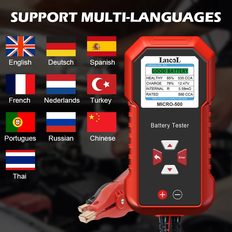Lancol Micro 500 12 В 24 В тес – обзор и цена Battery Load Tester